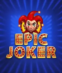 Enter the vibrant world of Epic Joker slot by Relax Gaming, featuring a mischievous joker with a bright red hairstyle set against a dazzling blue background. This image portrays the joy and humor of classic slots, ideal for those who love traditional gameplay, providing a delightful gaming experience.