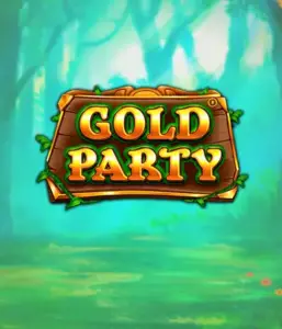 Discover the magical forest of Gold Party slot by Pragmatic Play, featuring a rustically styled wooden sign adorned with golden letters. The backdrop of misty green forest adding a mystical touch to the game's theme. Great for fans of magical and nature-inspired games, providing a whimsical adventure. 