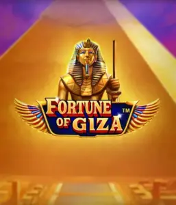 Explore the mystical world of Fortune of Giza slot by Pragmatic Play, featuring a majestic depiction of a Pharaoh set against the iconic pyramid backdrop. This image conveys the splendor of Egyptian history, perfect for fans of Egyptian-themed slots, providing a captivating gaming experience.